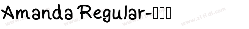 Amanda Regular字体转换